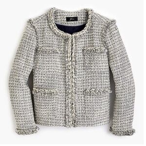 J. Crew Lady Jacket Metallic Tweed